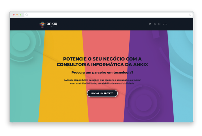 Criação de websites profissionais